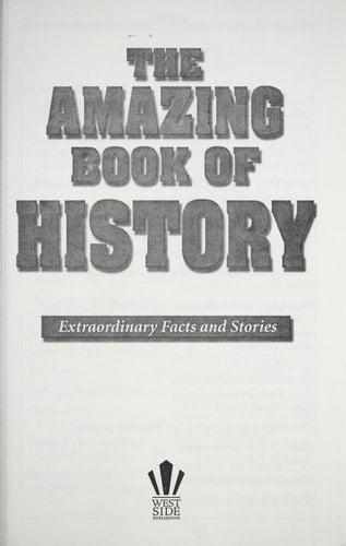 Title page of 'The Amazing Book of History: Extraordinary Facts and Stories' from the Armchair Reader series
