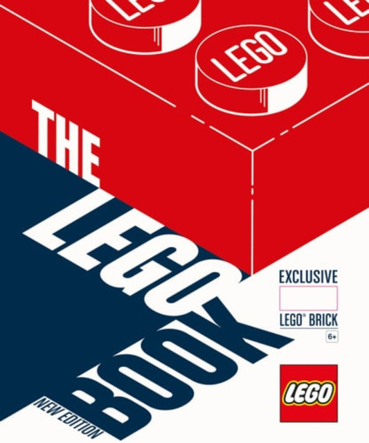 Cover of 'The LEGO Book: New Edition' with red and blue design and LEGO branding.