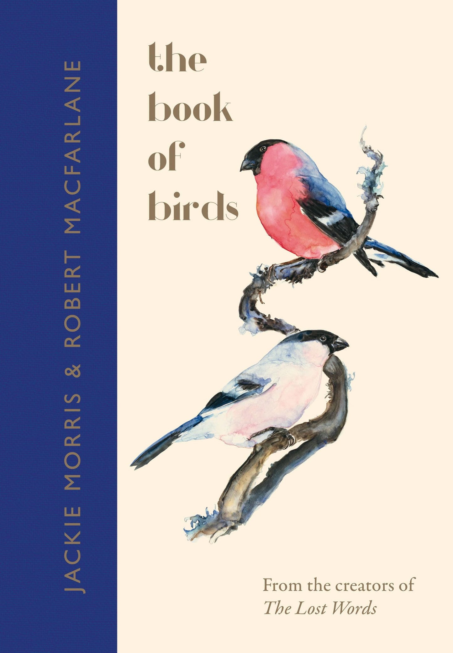 Book cover of 'The Book of Birds' with illustrations of birds on a branch.