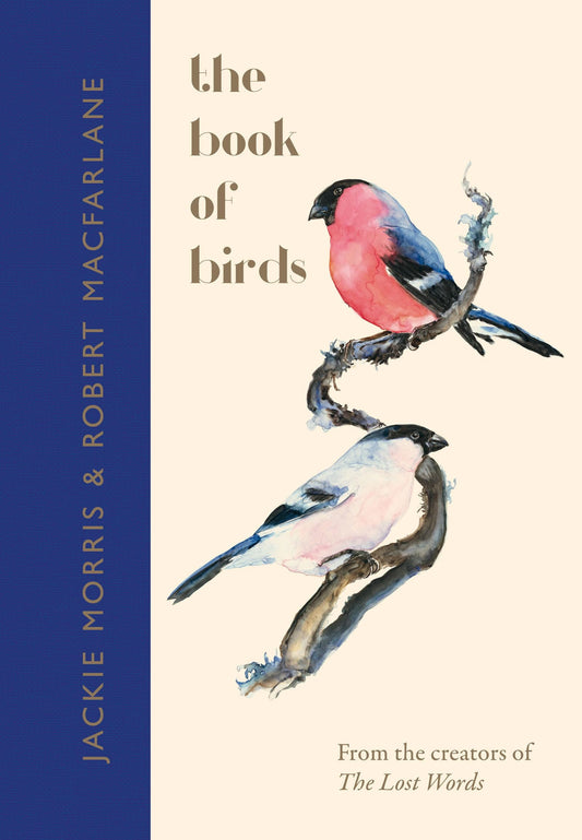 Book cover of 'The Book of Birds' with illustrations of birds on a branch.