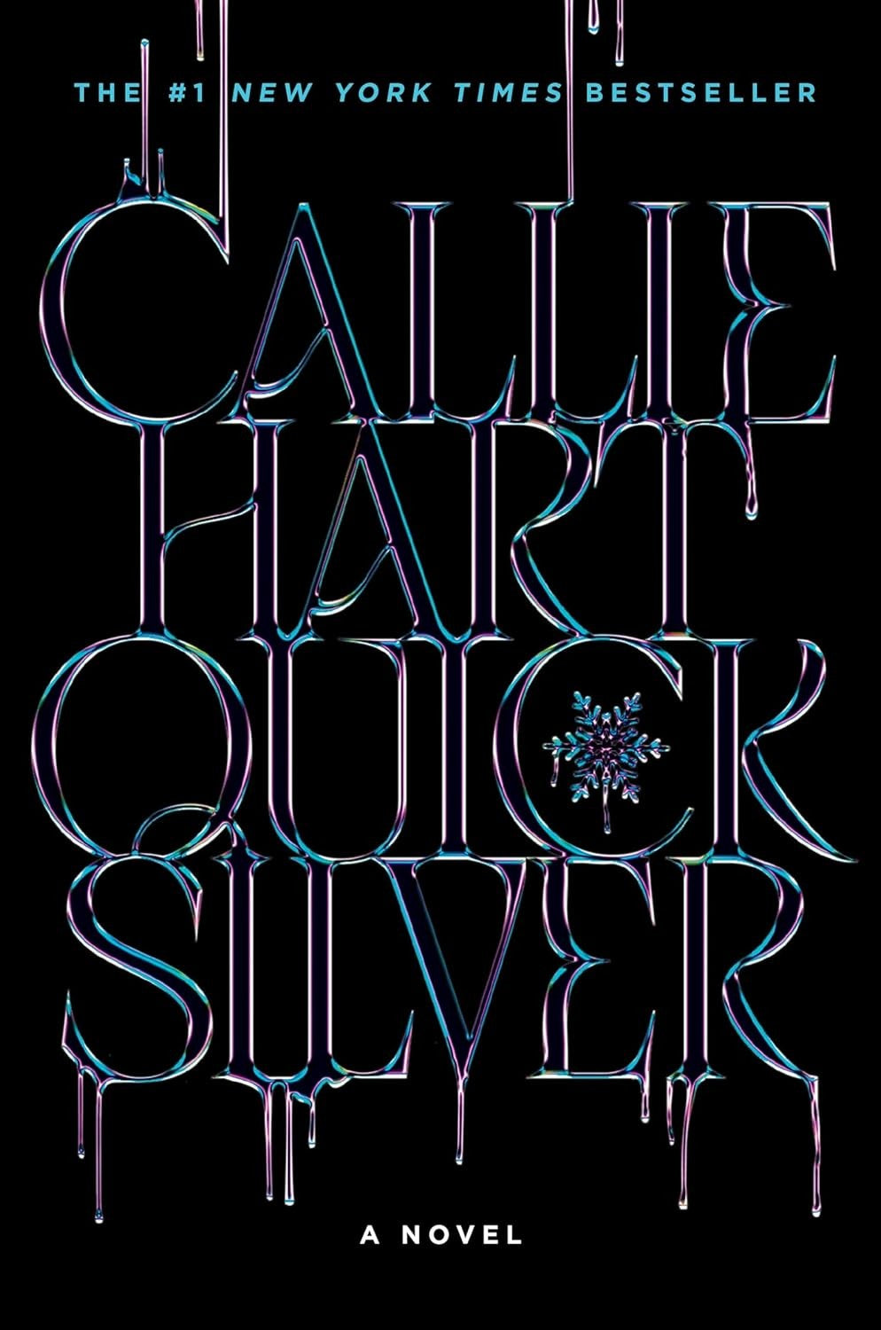 Book cover of 'Quicksilver: A Novel' by Callie Hart with a dark background and metallic text.