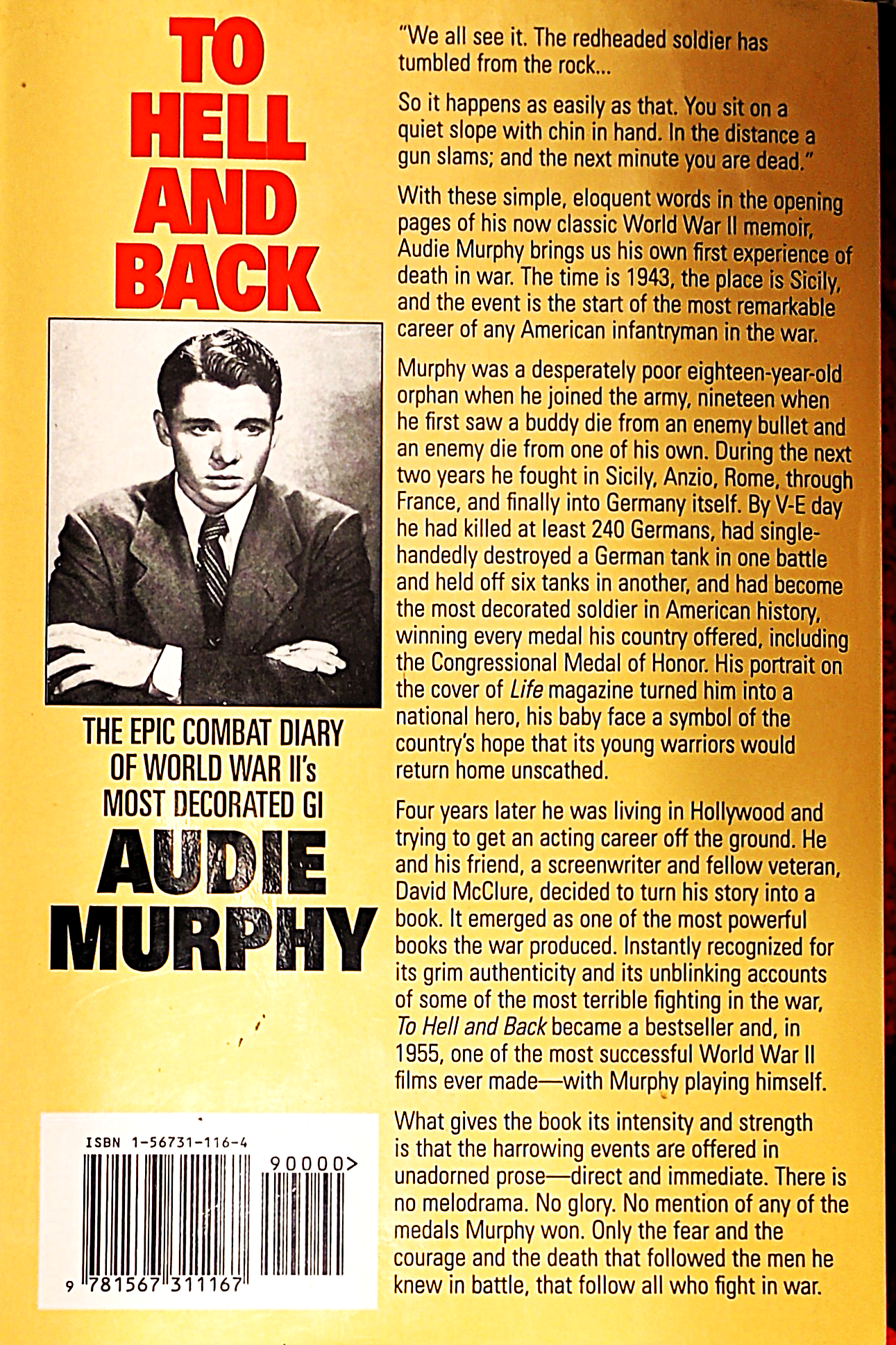 To Hell and Back by Audie Murphy || WW II Biography-Memoirs