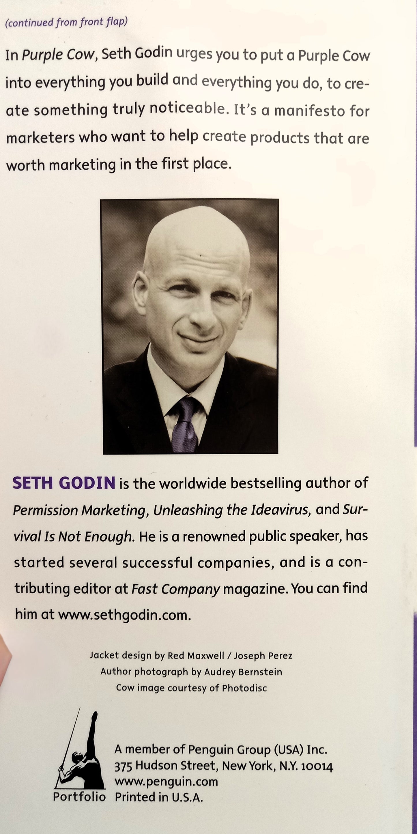 Purple Cow: Transform Your Business by Being Remarkable by Seth Godin