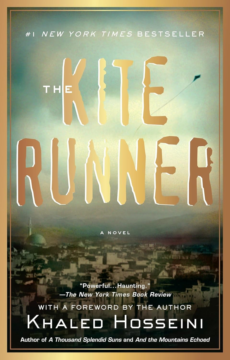 The cover of 'The Kite Runner: A Novel [ISBN: 9781594631931]' by Khaled Hosseini features a dark, moody background with stylized white text that includes the title and author's name. It is a trade paperback edition, published by Riverhead Books.