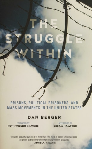 Book cover of 'The Struggle Within' with barbed wire and branches on a cloudy background