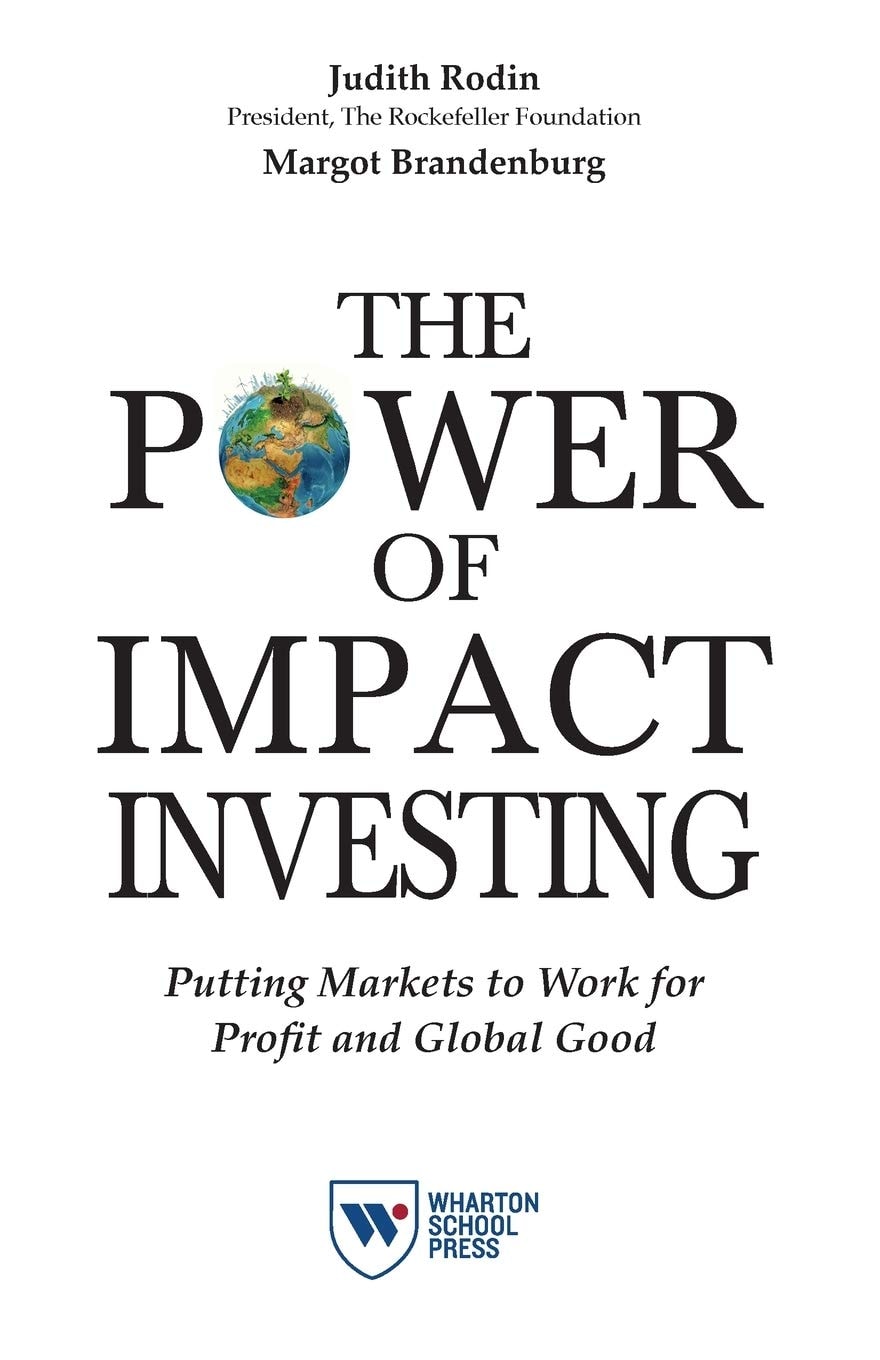 Book cover of 'The Power of Impact Investing' with text and logo on a white background