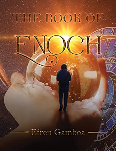 Book cover of 'The Book of Enoch' by Efren Gamboa with a silhouette of a person and celestial design.