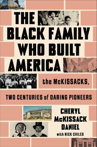 Book cover of 'The Black Family Who Built America' with collage of images and text.
