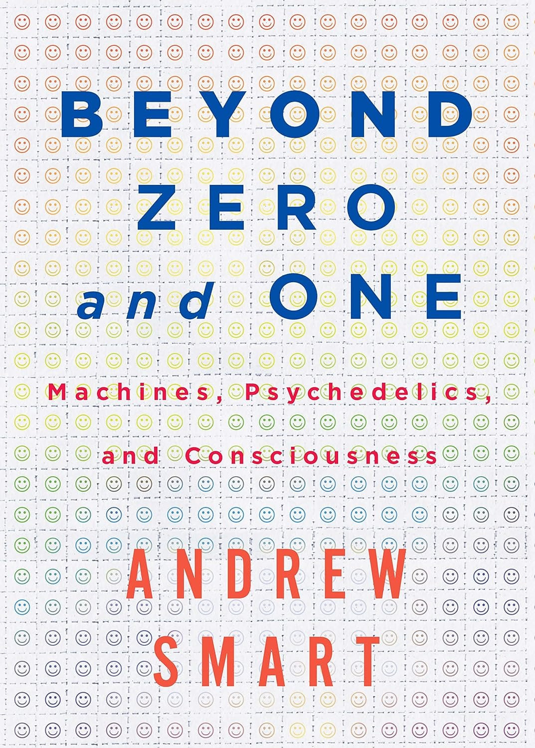 Book cover of 'Beyond Zero and One' by Andrew Smart with a patterned background.