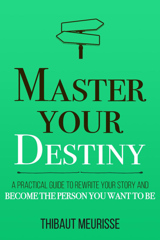 Book cover of 'Master Your Destiny' with green background and black text