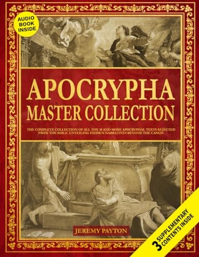 Book cover of 'Apocrypha Master Collection' with classical illustrations and text.