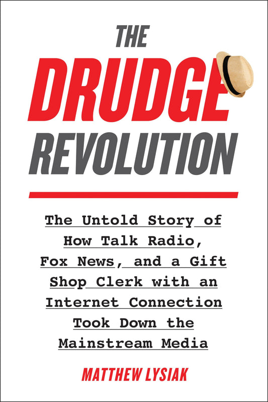 Book cover of 'The Drudge Revolution' with red and black text on a white background