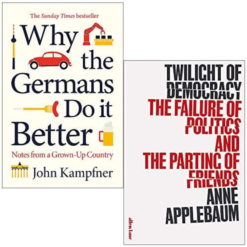 Two books by John Kampfner and Anne Applebaum, book covers displayed side by side on a white background.