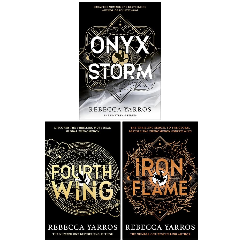 Three book covers by Rebecca Yarros on a white background