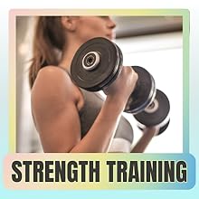 Person lifting weights with 'Strength Training' text overlay