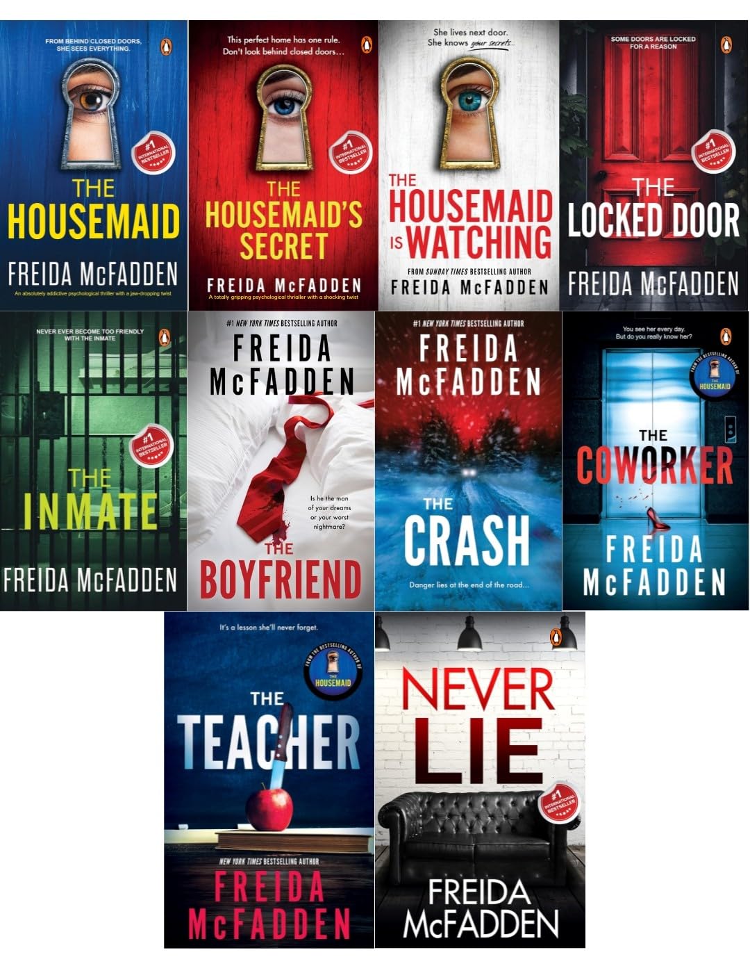 Freida McFadden 10‑Book Thriller Collection — Bust‑Down Exclusive Bundle (ISBN: 9798897051861)