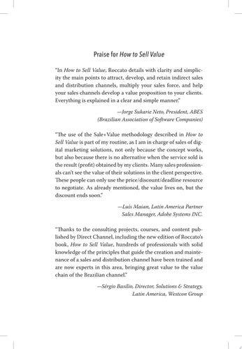 How to Sell Value: The Revolutionary Sale + Value System to Solve Client Problems and Win by Pedro Luiz Roccato