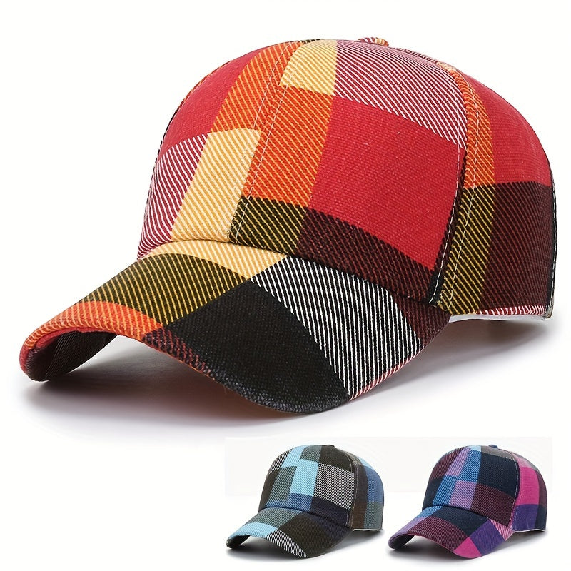 Powerful Patterned Luxury Designer Checkered Clan Cap