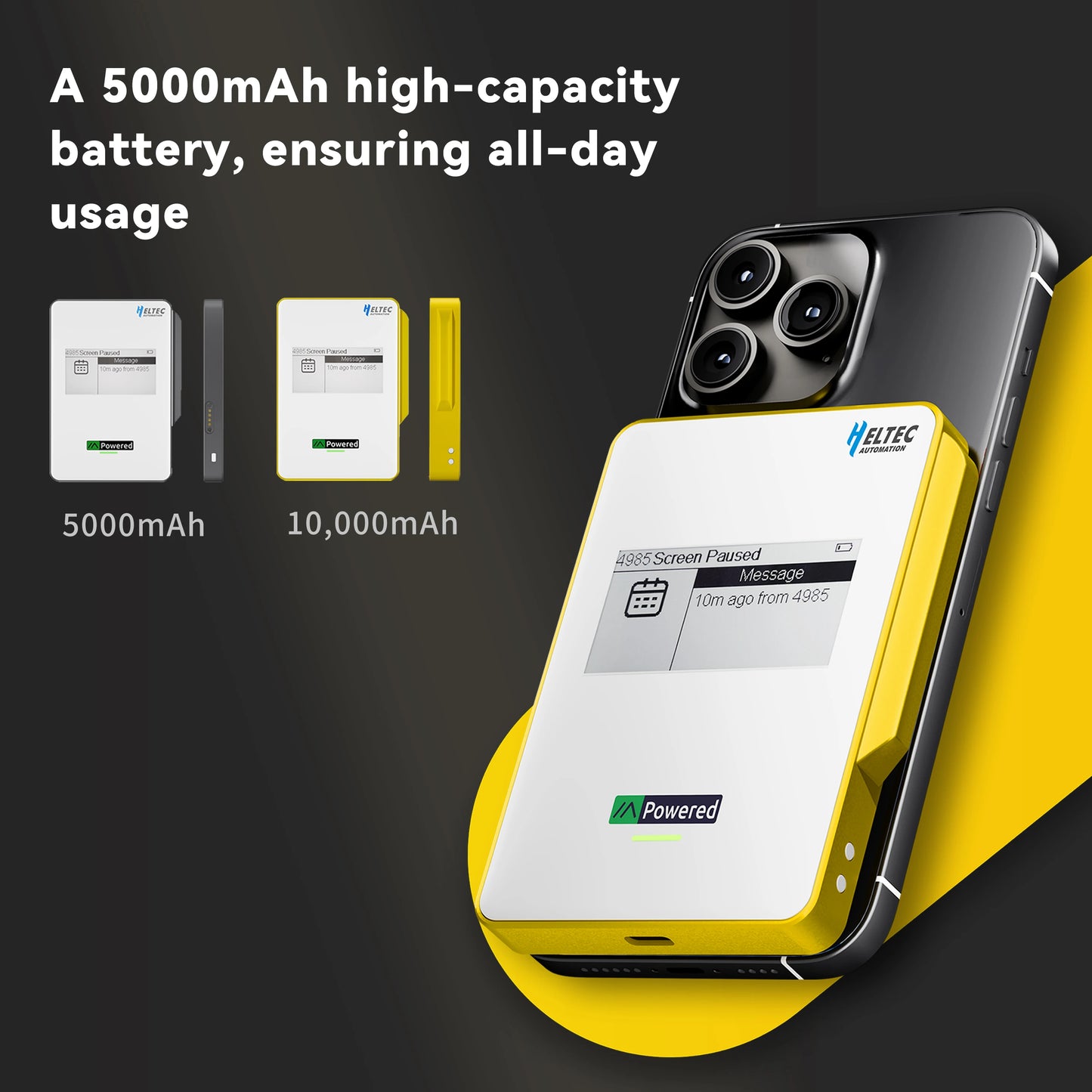 Heltec MeshPocket Qi2 Magnetic Power Bank & Meshtastic LoRa Node