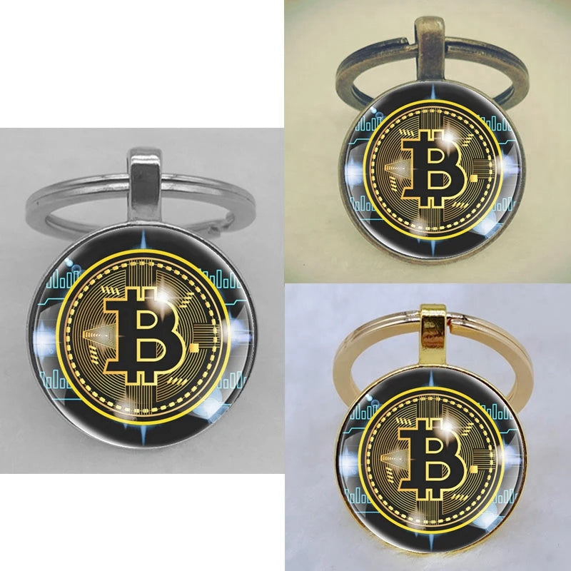 Cryptocurrency Coin King Keychains