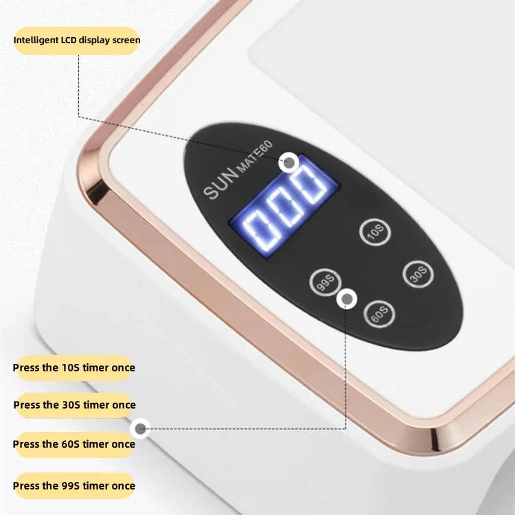 Professional 180W 90-LED Nail Dryer | Dual UV Lamp for Gel Polish