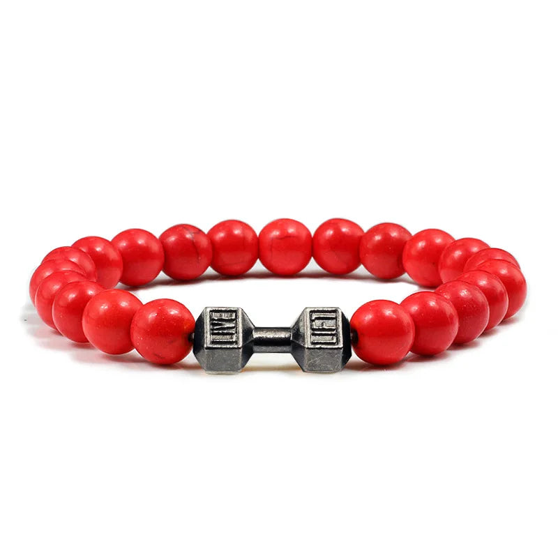 Energy Bead Gym Bracelet | Bodybuilding Gift for Fitness Enthusiasts