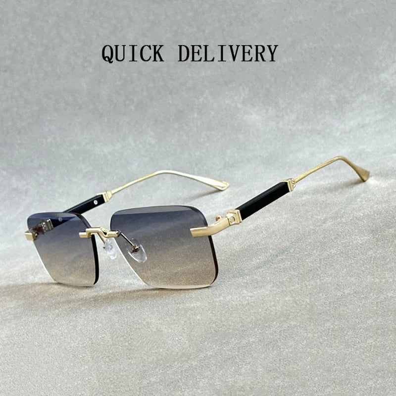 Rimless Designer Sunglasses