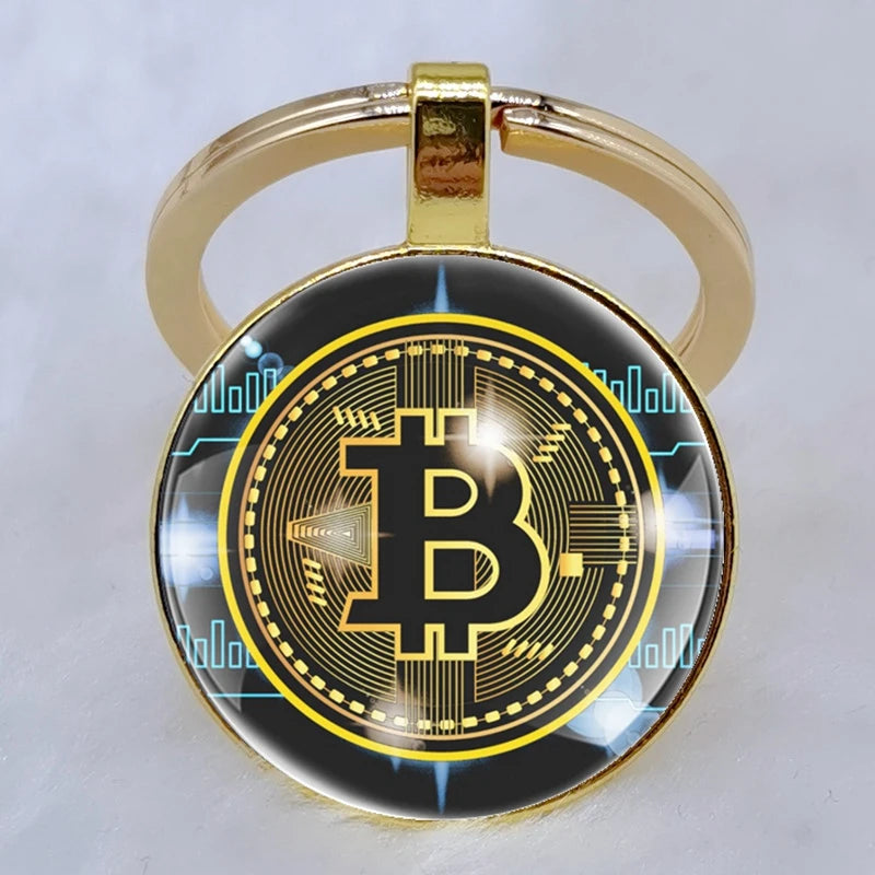 Cryptocurrency Coin King Keychains