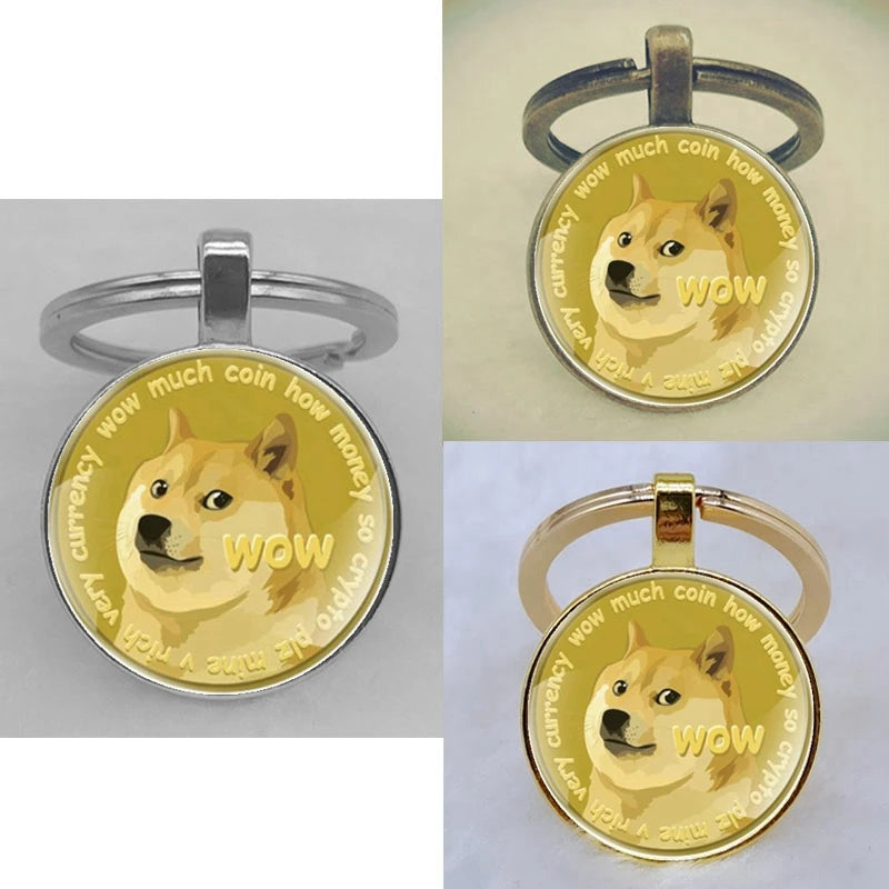 Cryptocurrency Coin King Keychains