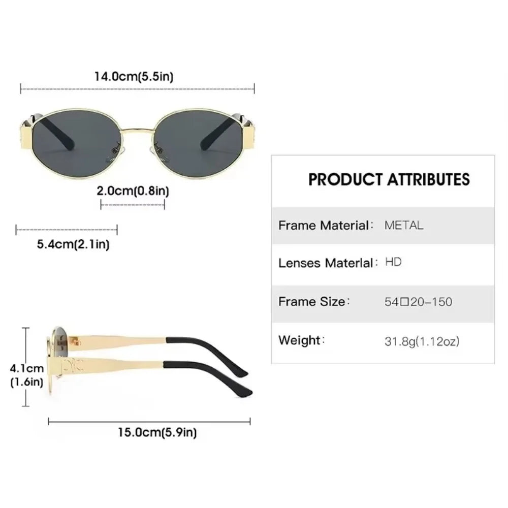 Hollywood 2025 Oval Designer Sunglasses
