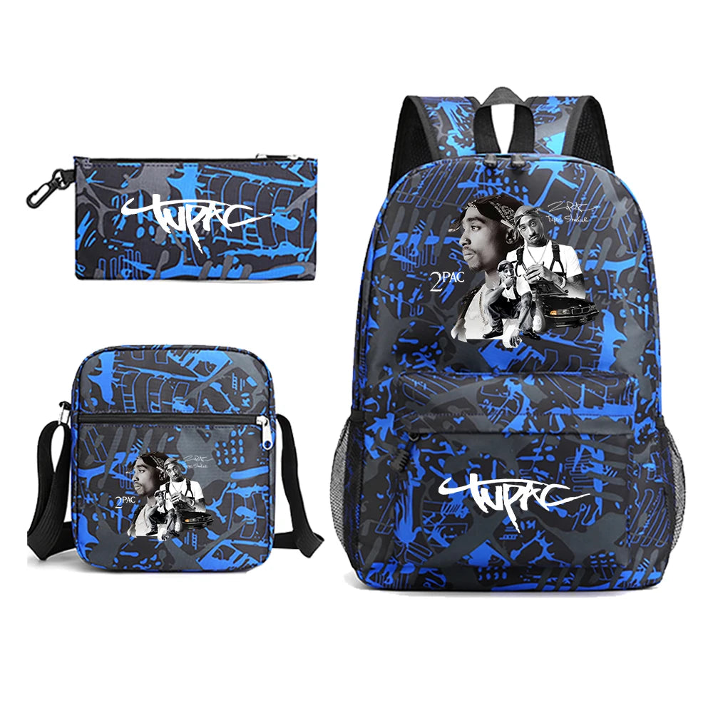 2Pac "All Eyez on Me" 3-Piece Bag Set | Backpack, Crossbody & Wallet