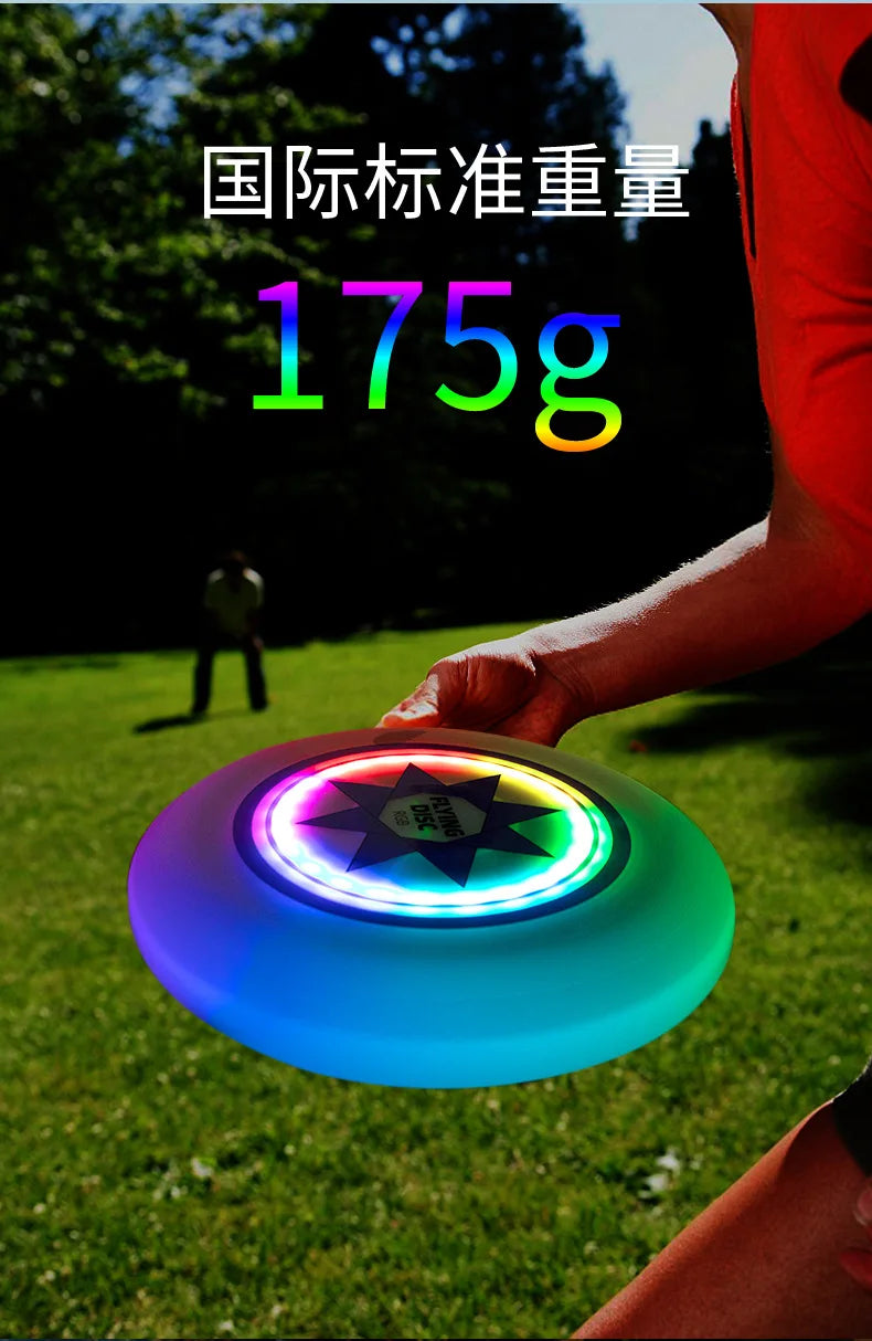 LED Luminous Frisbee (16) Color Modes for Night Sports