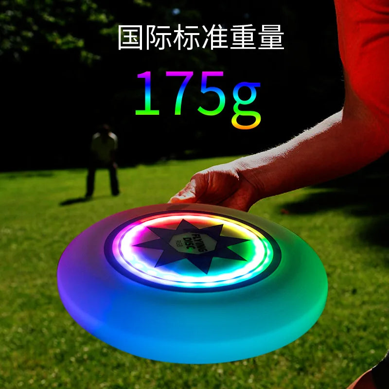 LED Luminous Frisbee (16) Color Modes for Night Sports
