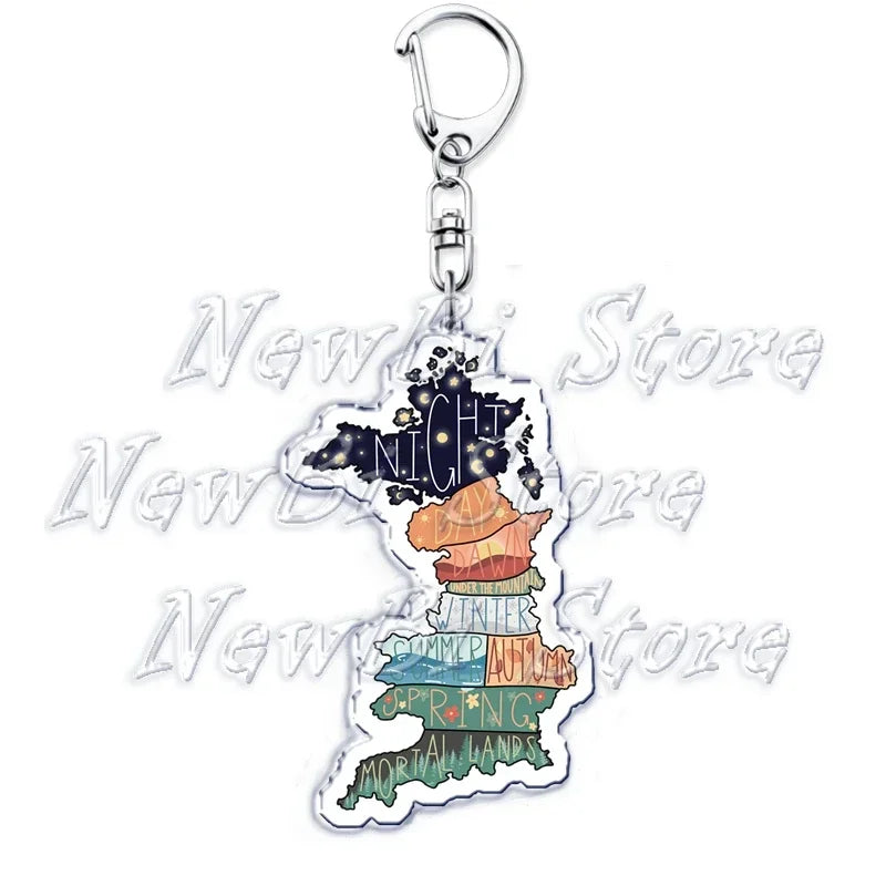 ACOTAR Books & BookTok Keychains: Key Rings for Literature Lovers