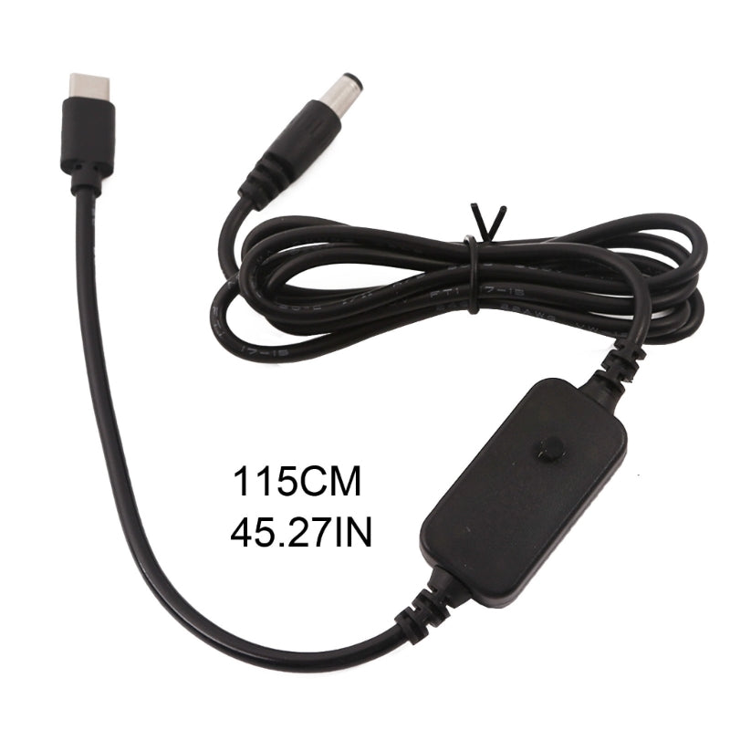 Black electronic cable with connectors on a white background