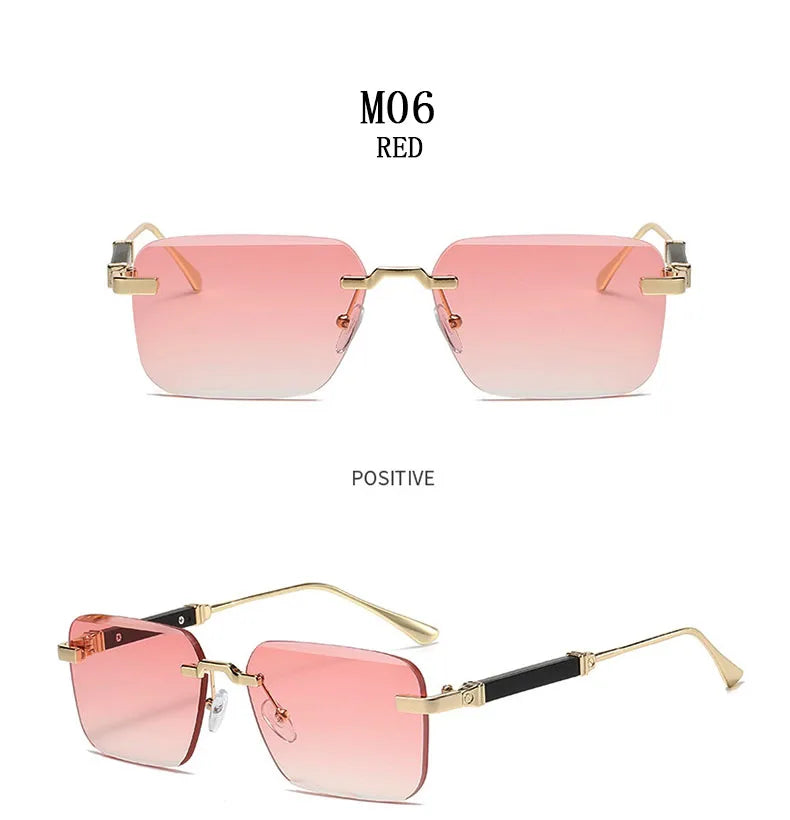 Rimless Designer Sunglasses