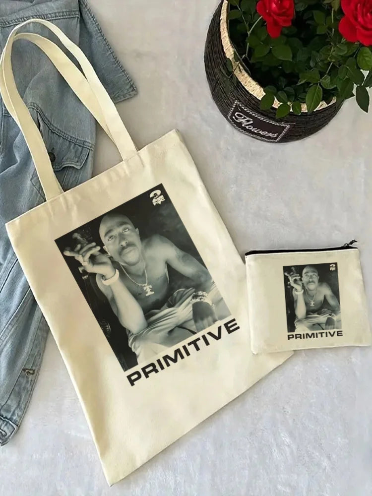 2pac Tote Bag & Matching Clutch Set