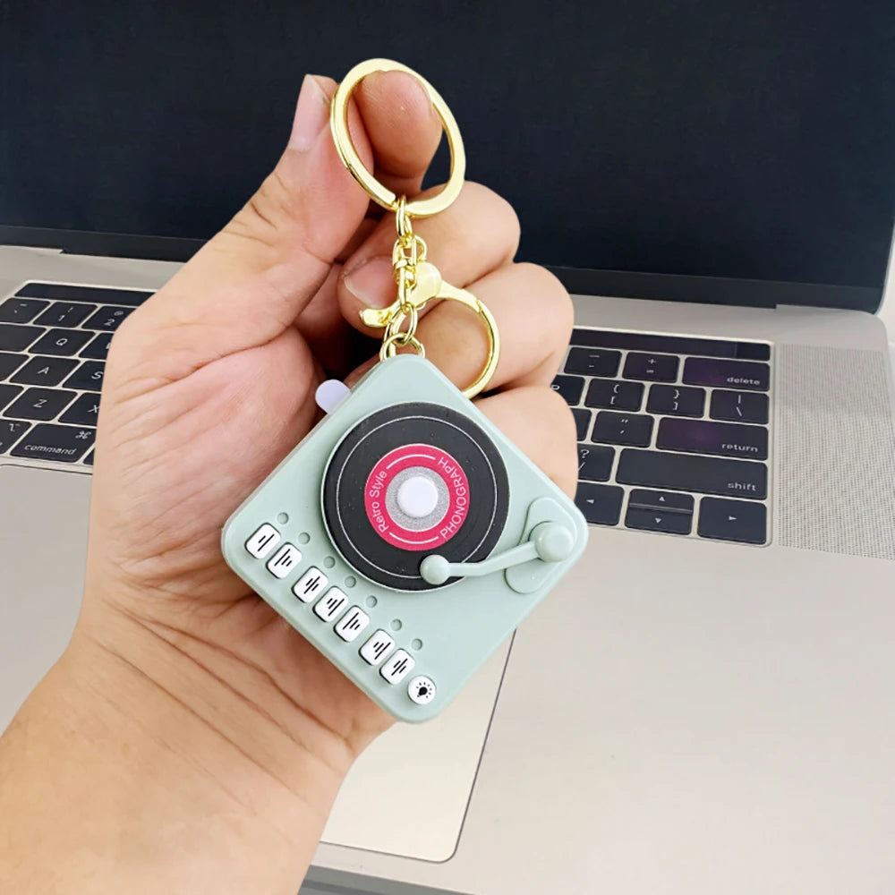 Mini CD Record Player Music Keychain by Retro Records Keychains