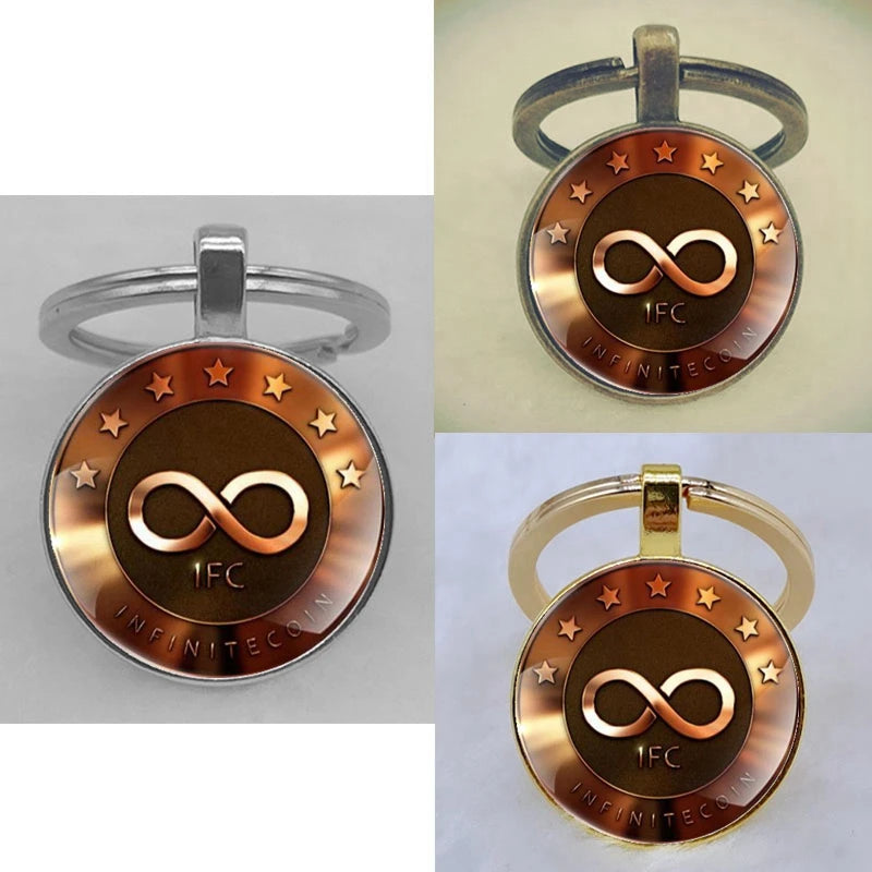 Cryptocurrency Coin King Keychains