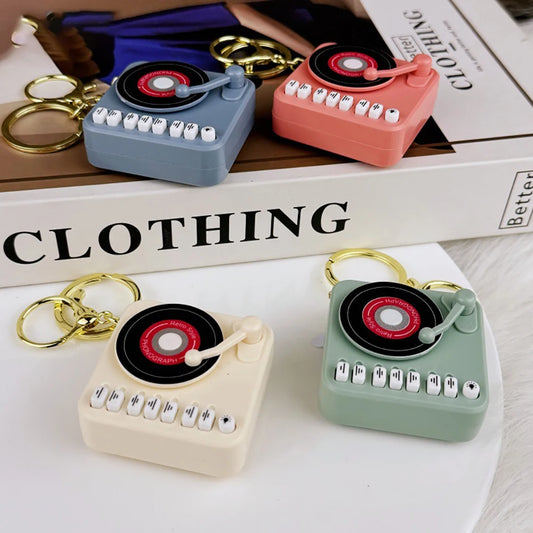 Mini CD Record Player Music Keychain by Retro Records Keychains