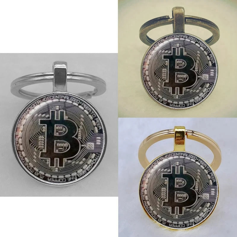 Cryptocurrency Coin King Keychains