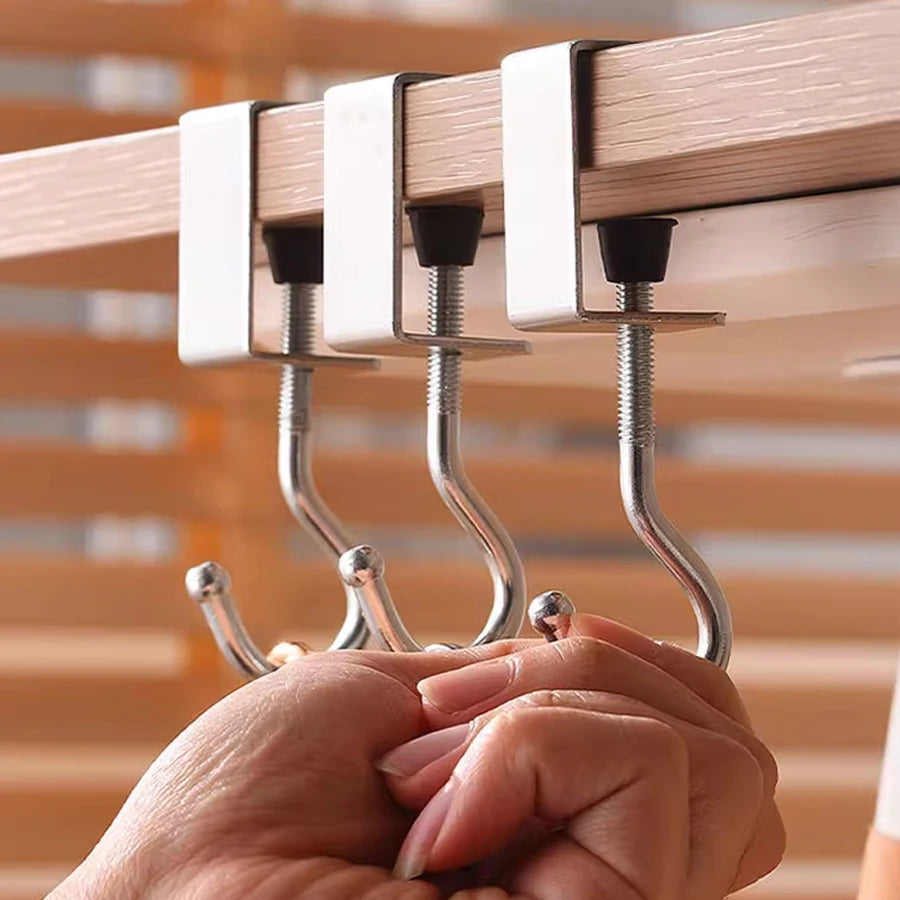 Strong Support Hanging Metal Desk Hooks for Optimal Organization | Never Lose Your Keys AGAIN!
