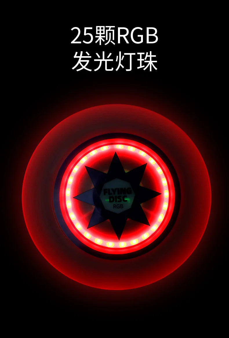 LED Luminous Frisbee (16) Color Modes for Night Sports