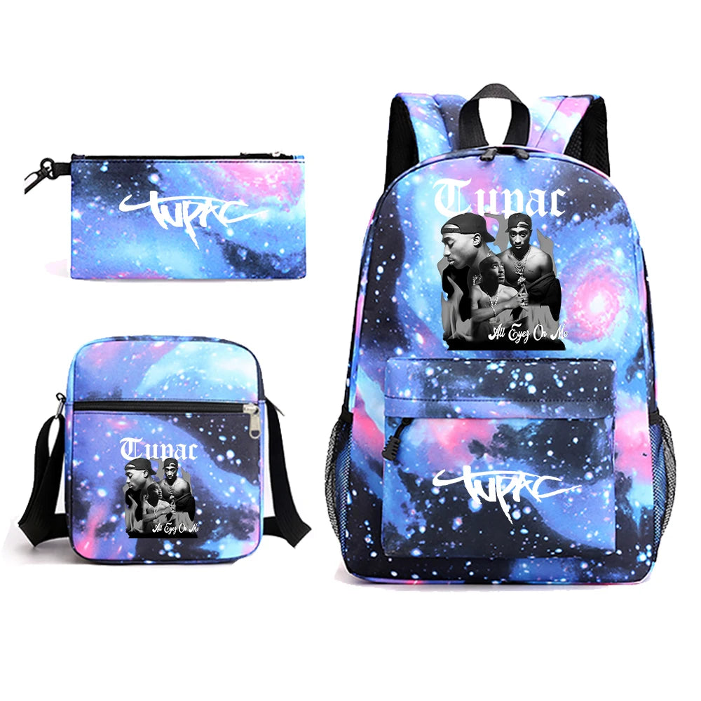 2Pac "All Eyez on Me" 3-Piece Bag Set | Backpack, Crossbody & Wallet