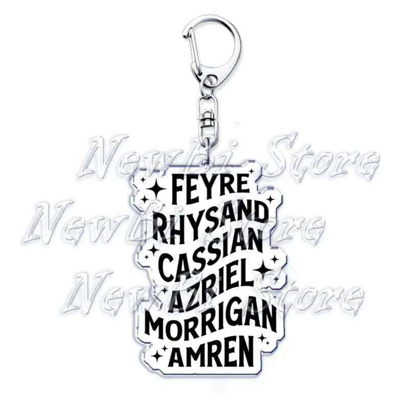ACOTAR Books & BookTok Keychains: Key Rings for Literature Lovers