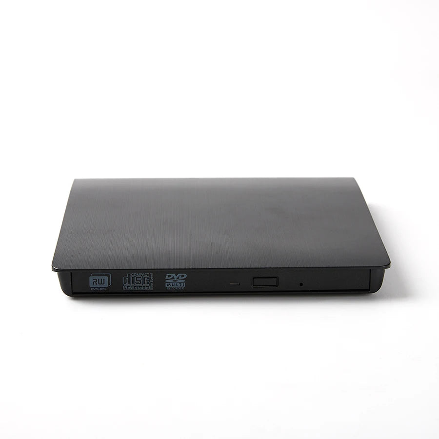 Portable External DVD-RW Drive Burner & Reader | Sleek Lightweight Design