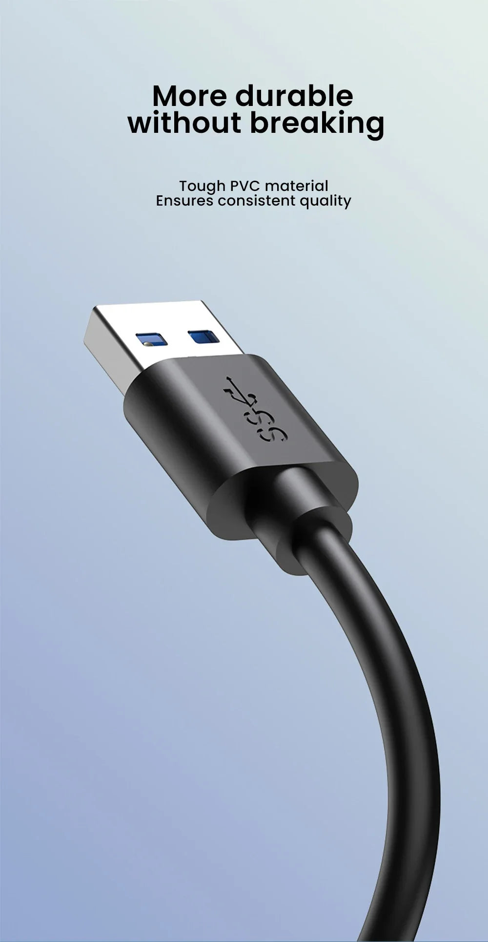 4-Port USB 3.0 Splitter Hub | Type-C & USB 2.0 Expander