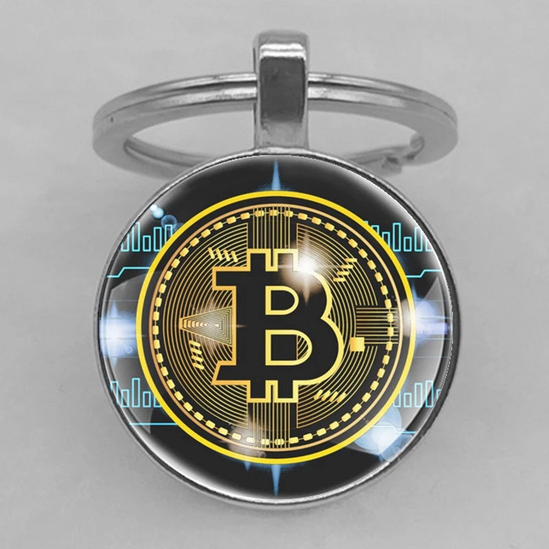 Cryptocurrency Coin King Keychains