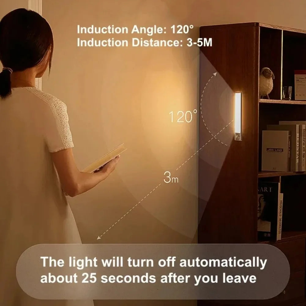Portable Rechargeable LED Motion Sensor Lamp | Dimmable PIR Smart Light