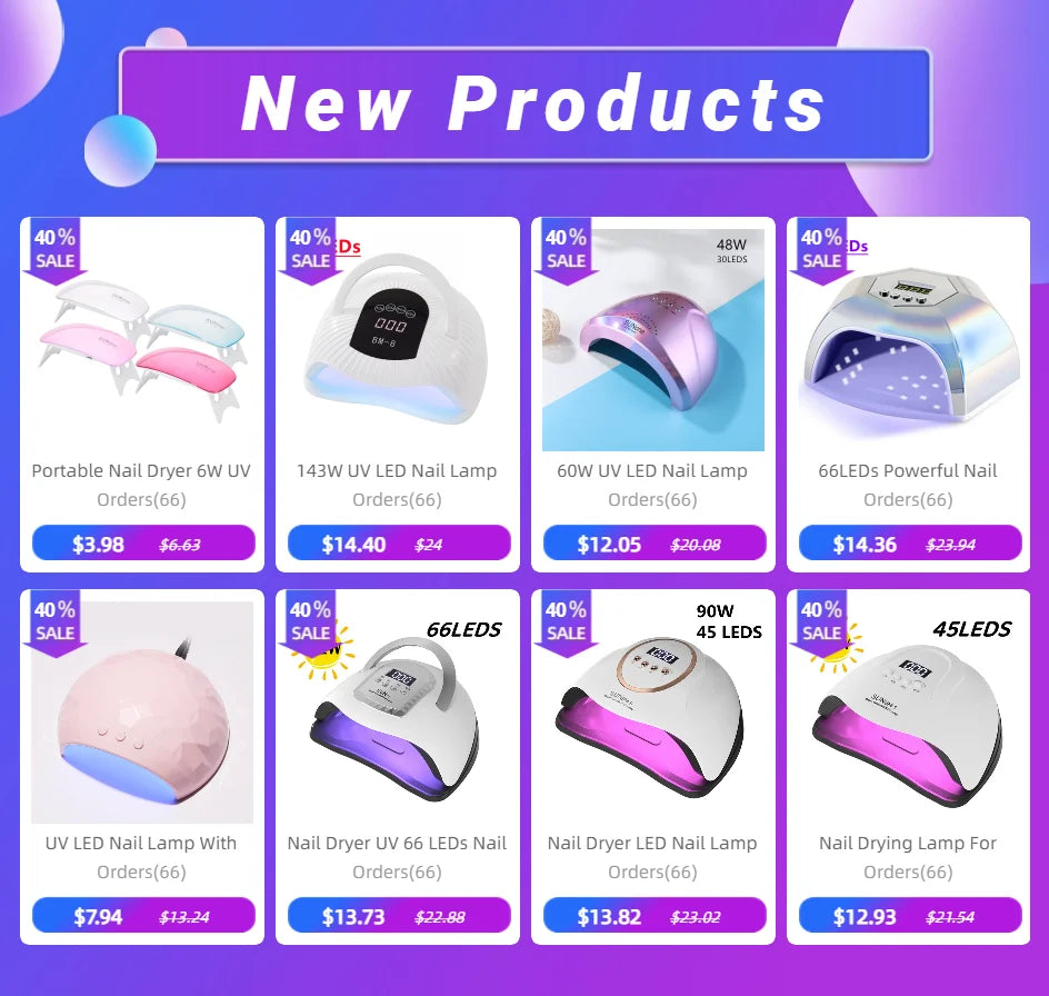 Professional 180W 90-LED Nail Dryer | Dual UV Lamp for Gel Polish